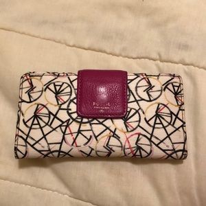 Fossil Pink and White Wallet